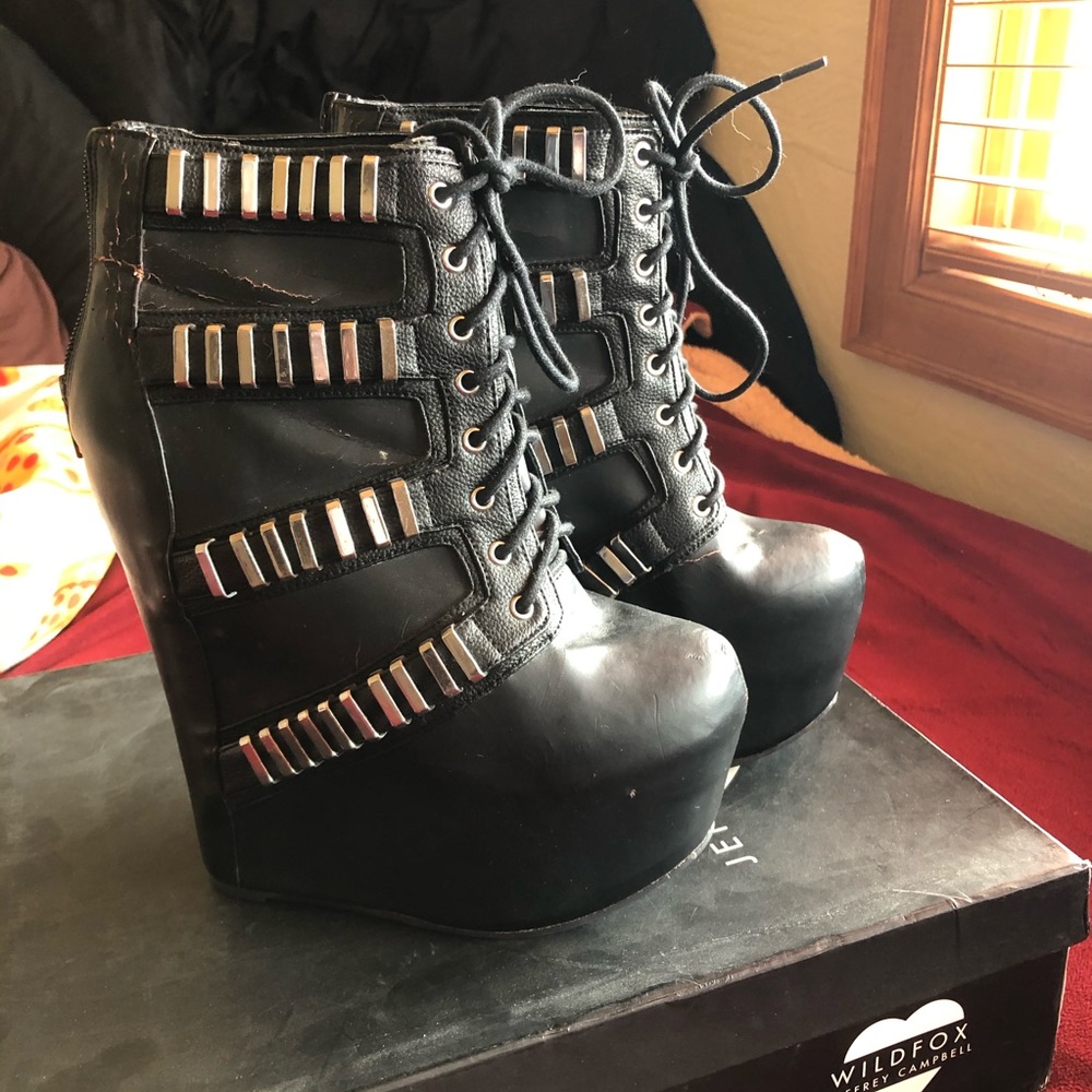 Jeffrey Campbell Thunder Wedge Boot